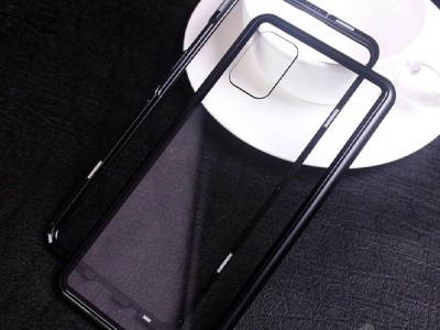 Magnetic Shield Black (ierny) - Magnetick kryt s tvrdenm sklom na Samsung Galaxy A51