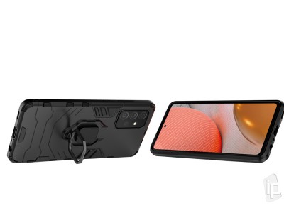 Armor Ring Defender (ierny) - Odoln kryt (obal) na Samsung Galaxy A72 4G / 5G
