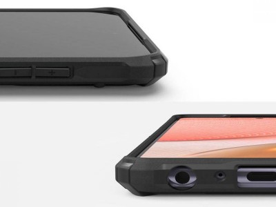RINGKE Fusion X (�ierny) - Odoln� ochrann� kryt (obal) na Samsung Galaxy A72 4G / 5G