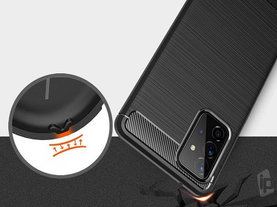 Fiber Armor Defender Black (�ierny) - Ochrann� kryt (obal) na Samsung Galaxy A72 4G / 5G