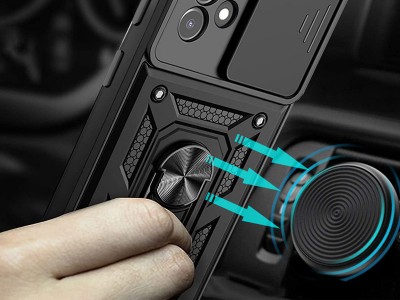 Fusion Ring Camshield II � Ochrann� kryt s ochranou kamery pre Samsung Galaxy A73 5G (�erven�) **AKCIA!!