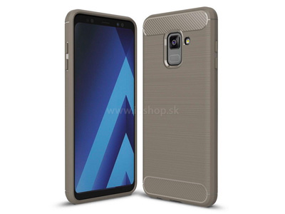 Fiber Armor Defender Grey (ed) - odoln ochrann kryt (obal) na Samsung Galaxy A8 (2018)