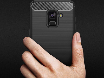 Fiber Armor Defender Black (ierny) - odoln ochrann kryt (obal) na Samsung Galaxy A8 (2018)