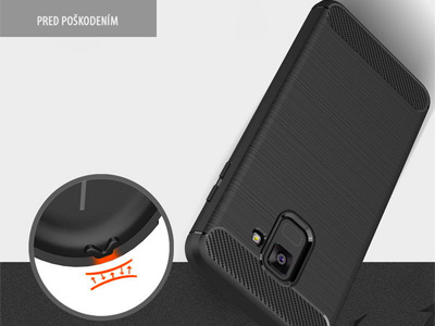 Fiber Armor Defender Red (erven) - odoln ochrann kryt (obal) na Samsung Galaxy A8 (2018)