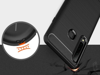 Fiber Armor Defender Black (ern) - Odoln ochrann kryt (obal) na Samsung Galaxy A9 2018