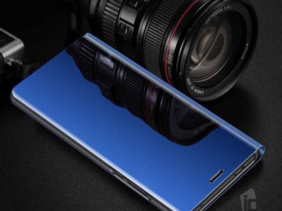 Mirror Standing Cover (modr) - Zrkadlov puzdro pre Samsung Galaxy S10 lite / A91