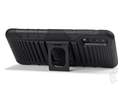 Kickstand Armor Case (ierny) - Odoln magnetick kryt (obal) na Samsung Galaxy A50 / A30S