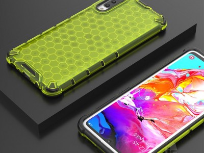 Honeycomb Hard Shell (zelen) - Odoln ochrann kryt (obal) na Samsung Galaxy A50 / A30S **VPREDAJ!!