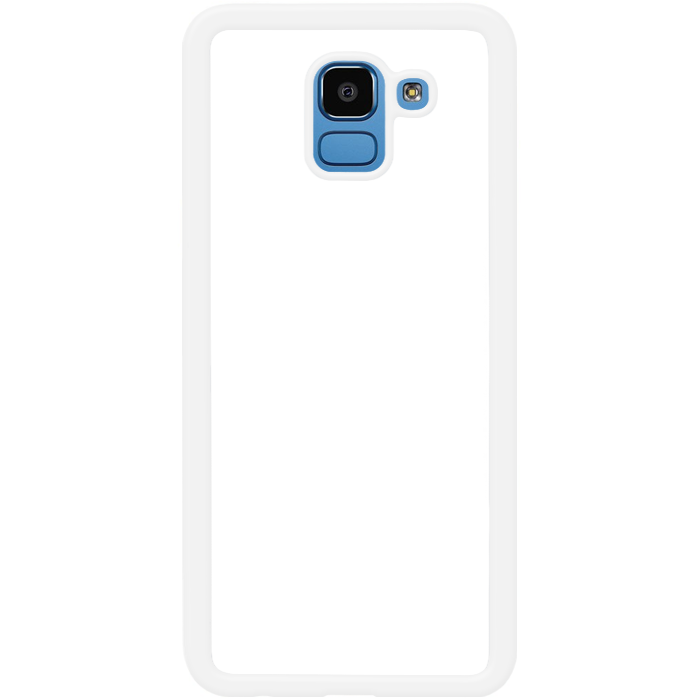 Kryt (obal) s potlaou (vlastnou fotkou) s bielym gumenm okrajom pre Samsung Galaxy J6 2018