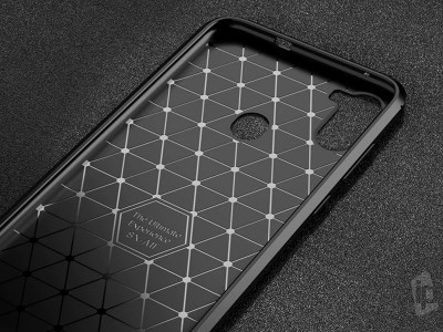 Carbon Fiber Black (�ierny) - Ochrann� kryt (obal) pre Samsung Galaxy M11 / A11