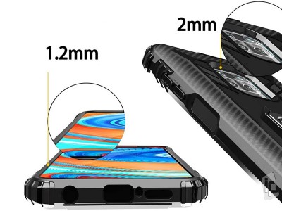 Carbon Ring Armor (ierny) - Odoln kryt (obal) na Samsung Galaxy M11