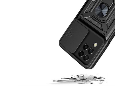 Fusion Ring Camshield II � Ochrann� kryt s ochranou kamery pre Samsung Galaxy M53 5G (�ierny)