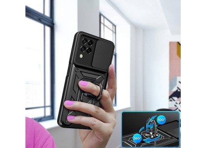 Fusion Ring Camshield II � Ochrann� kryt s ochranou kamery pre Samsung Galaxy M53 5G (�ierny)