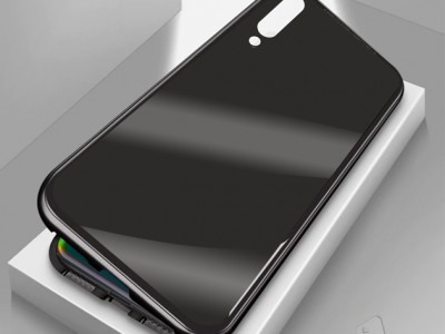 Magnetic Shield Black (ierny) - Magnetick kryt s tvrdenm sklom na Samsung Galaxy A70