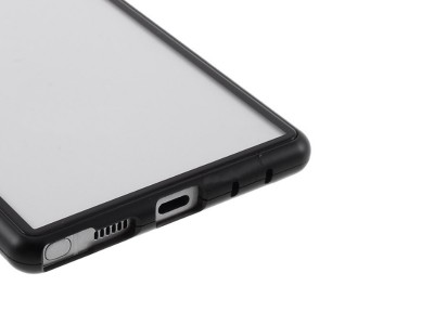 Magnetic Shield Black (ierny) - Magnetick kryt s tvrdenm sklom na Samsung Galaxy Note 10 Plus