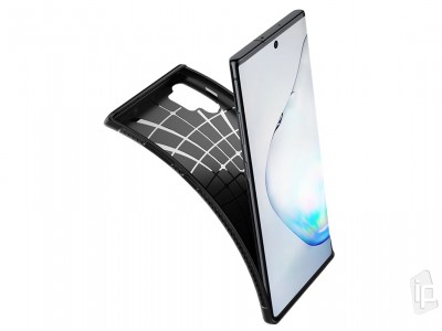 Spigen Rugged Armor (ierny) - Ochrann kryt (obal) na Samsung Galaxy Note 10 Plus