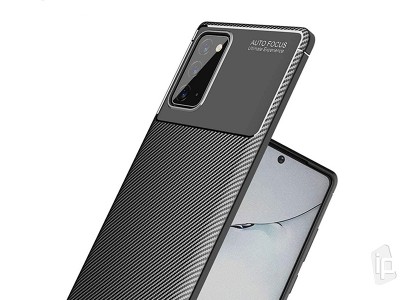 Carbon Fiber Black (ern) - Ochrann kryt (obal) pro Samsung Galaxy Note 20