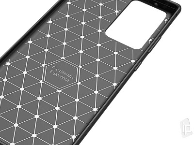 Carbon Fiber Black (ierny) - Ochrann kryt (obal) pre Samsung Galaxy Note 20 Ultra