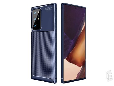 Carbon Fiber Blue (modr) - Ochrann kryt (obal) pre Samsung Galaxy Note 20 Ultra