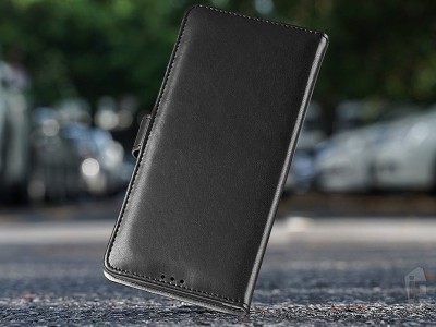 KADO Series Elegance Wallet (ierne) - Peaenkov puzdro na Samsung Galaxy Note 20 Ultra