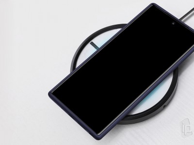 Shammy Flex Matte (ierny) - Luxusn ochrann kryt (obal) na Galaxy Note 10