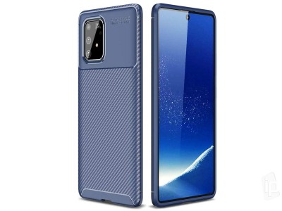 Carbon Fiber Blue (modr) - Ochrann kryt (obal) pre Samsung Galaxy S10 Lite