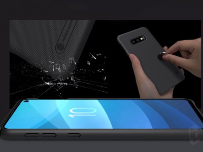 Exclusive SHIELD (ierny) - Luxusn ochrann kryt (obal) pre Samsung Galaxy S10e