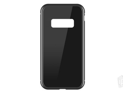 Magnetic Shield Black (ierny) - Magnetick kryt s iernym zadnm sklom na Samsung Galaxy S10