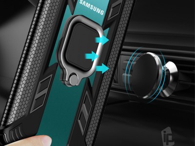 Fusion Ring X (ierny) - Odoln kryt (obal) na Samsung Galaxy S10