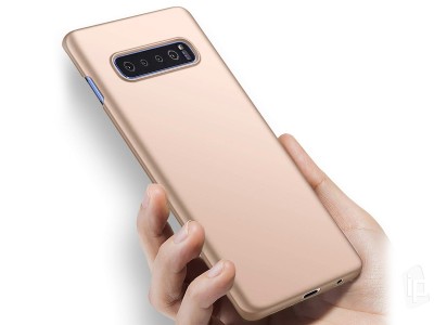 Slim Line Elitte (zlat) - Plastov ochrann kryt (obal) na Samsung Galaxy S10 Plus