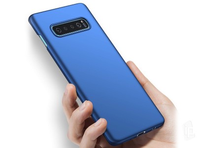 Slim Line Elitte (modr) - Plastov ochrann kryt (obal) na Samsung Galaxy S10 Plus