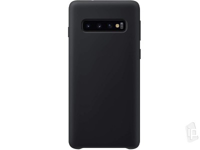 Liquid Silicone Cover (ierny) - Ochrann obal na Samsung Galaxy S10