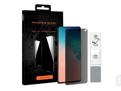 EIGER Mountain Privacy Glass "Case Friendly" - Anti-Spy tvrden sklo pre Samsung Galaxy S10E **AKCIA!!