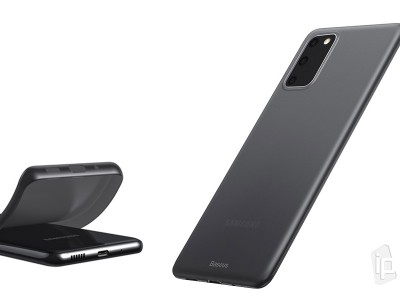 Baseus Wing Case (priesvitn, ed)  Ochrann kryt pre Samsung Galaxy S20