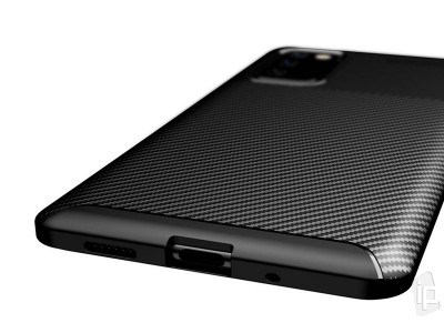 Carbon Fiber Black (ierny) - Ochrann kryt (obal) pre Samsung Galaxy S20 FE