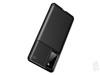 Carbon Fiber Black (ierny) - Ochrann kryt (obal) pre Samsung Galaxy S20 FE