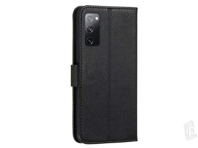 Elegance Wallet II (ierne) - Peaenkov puzdro na Samsung Galaxy S20 FE