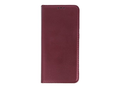 Elegance Stand Wallet Burgundy (bordov) - Peaenkov puzdro na Samsung Galaxy S20 FE 5G