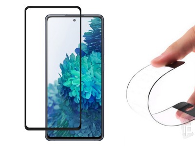 Full Cover Nano Glass (ierne) - Hybridn sklo na displej pre Samsung Galaxy S20 FE