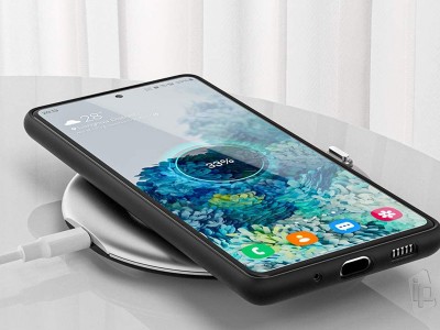 Liquid Silicone Cover (ierny) - Ochrann obal na Samsung Galaxy S20 FE