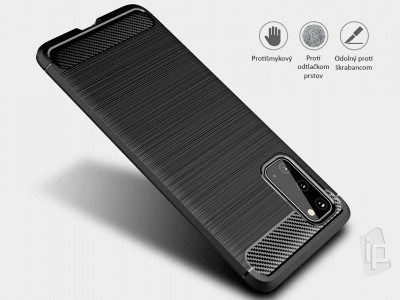 Fiber Armor Defender Black (�ierny) - Odoln� ochrann� kryt (obal) na Samsung Galaxy S20