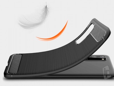 Fiber Armor Defender Black (ierny) - Odoln ochrann kryt (obal) na Samsung Galaxy S20