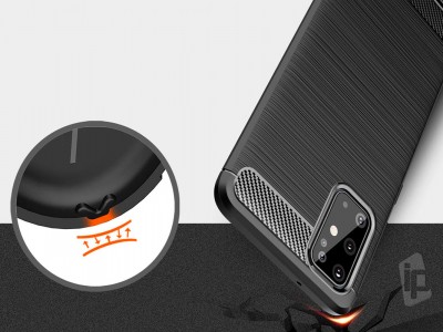 Fiber Armor Defender Black (ierny) - Odoln ochrann kryt (obal) na Samsung Galaxy S20 Plus