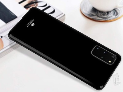 Jelly TPU Black (�ierny) - Ochrann� kryt (obal) na Samsung Galaxy S20