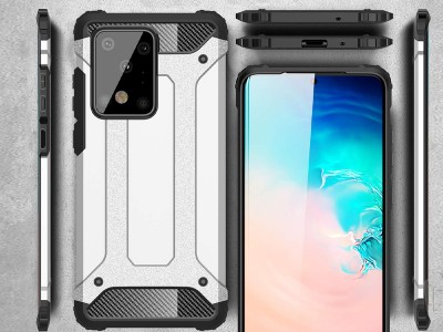 Hybrid Armor Defender (�ierny) - Odoln� ochrann� kryt (obal) na Samsung Galaxy S20 Ultra