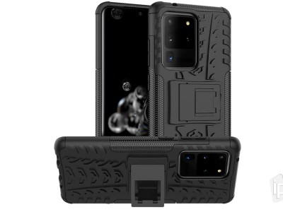Spider Armor Case (ern) - Odoln ochrann kryt (obal) na Samsung Galaxy S20 Ultra