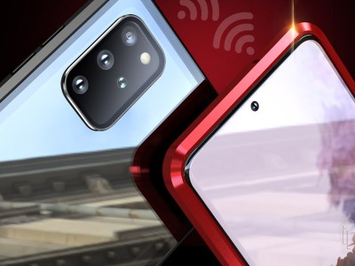 Magnetic Shield 360� Metallic Black (�ierny) - Magnetick� kryt s obojstrann�m sklom na Samsung Galaxy S20