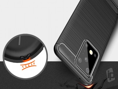 Fiber Armor Defender Black (ierny) - Odoln ochrann kryt (obal) na Samsung Galaxy S20 Ultra