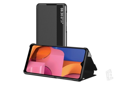 Soft Skin II (ierne) - Tenk Flip puzdro pre Samsung Galaxy S20 Ultra