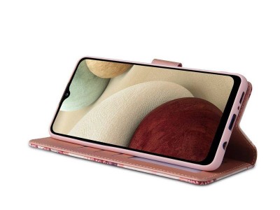 Tech-Protect Wallet Marble  Peaenkov puzdro pre Samsung Galaxy S21 FE (ruov s mramorovm motvom)